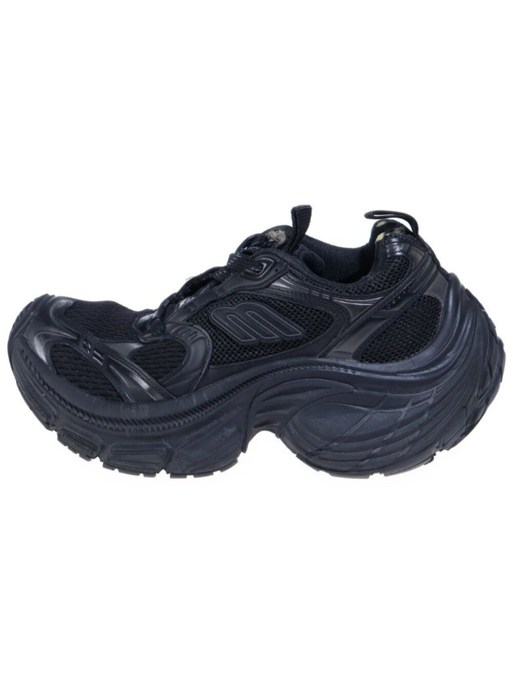 Balenciaga Sneakers Mesh Chunky Sole Low Top Sneakers Black